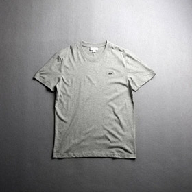 LACOSTE French crocodile logo solid color round neck T-shirt (9 styles)-2805  